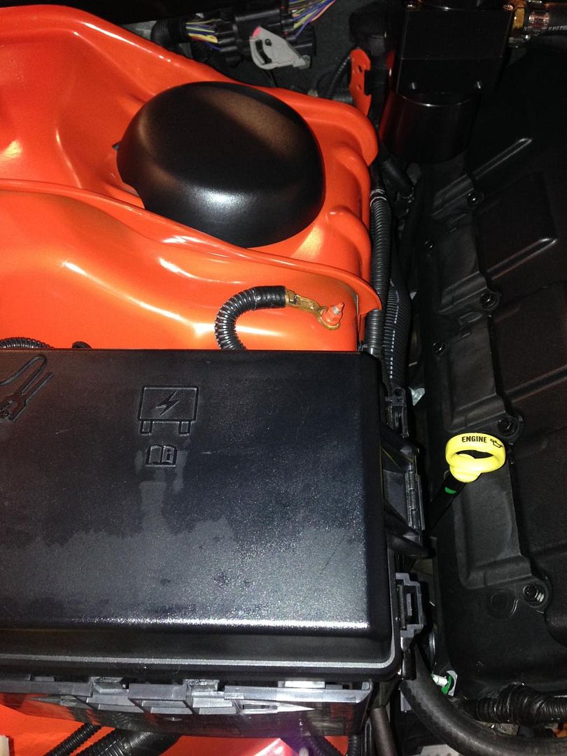 NEGATIVE battery post under hood Dodge Challenger Forum
